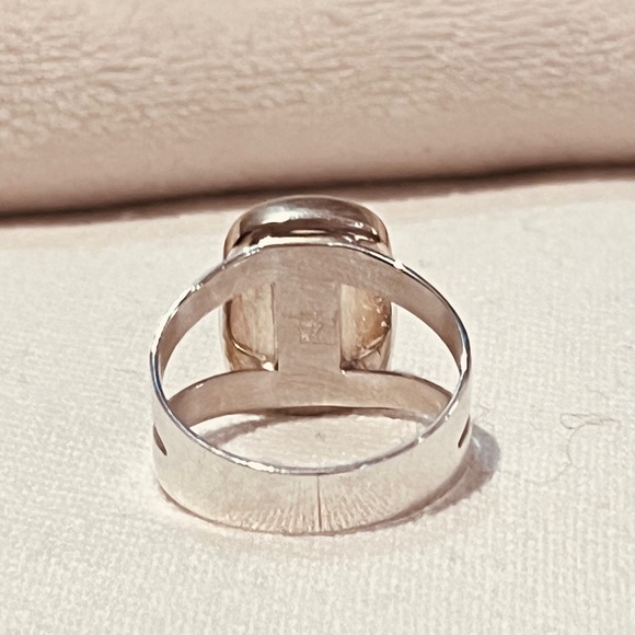 Turquoise Stone Silver Ring - Picture 7 of 11